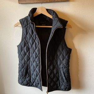 Black Quilted Vest